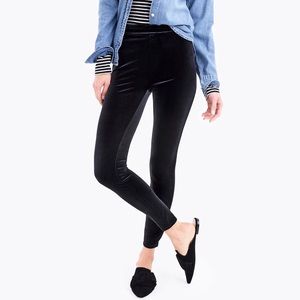 J. Crew Stretch Velvet Leggings | S